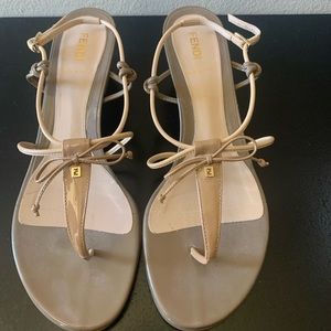 Authentic Fendi Wedge Sandals